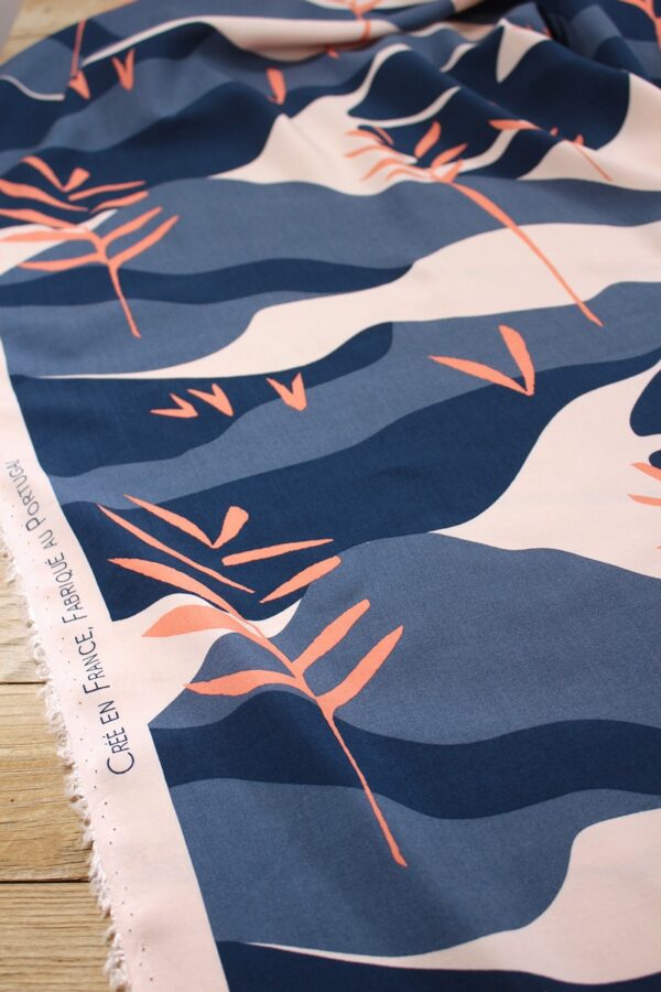 viscose-solis-blauw-eglantine-et-zoe viscose popeline solis blauw eglantine et zoe