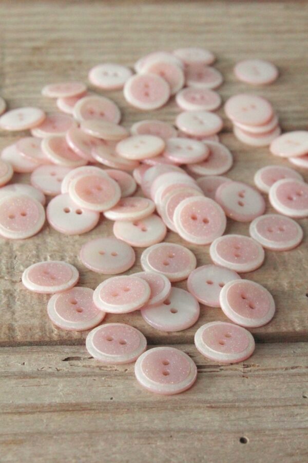bouton-duo-rose-perle-eglantine-et-zoe ÉGLANTINE ET ZOÉ - PAREL ROZE - 12 MM - DUO KNOOP