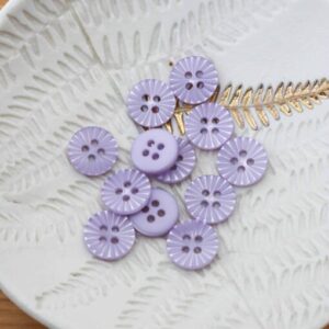 LISE TAILOR - BOUTON PÂQUERETTE - 12 MM - LILA
