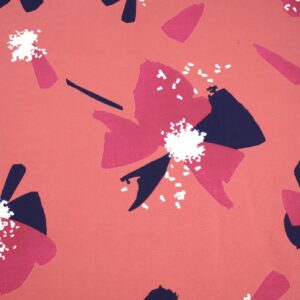 Viscose Popeline anemona terracotta eglantine et zoe