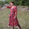 viscose popeline anemona terracotta eglantine et zoe