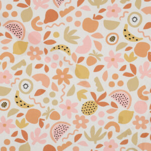 Poppy Fabrics Fine Poplin Fruit Off white