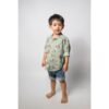 POPPY FABRICS - FINE POPLIN FOREST ANIMALS - JEANS KLEUR