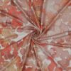 POPPY FABRICS - RIB JERSEY - DIGITAL FLOWERS - PEACH