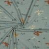 POPPY FABRICS - JERSEY MELANGE NEON DRAGONS - DARK MINT