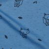 POPPY FABRICS - JERSEY ITALIAN FOX - JEANS BLUE