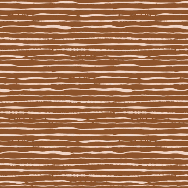 Poppy Fabrics Jersey gots Stripes rust