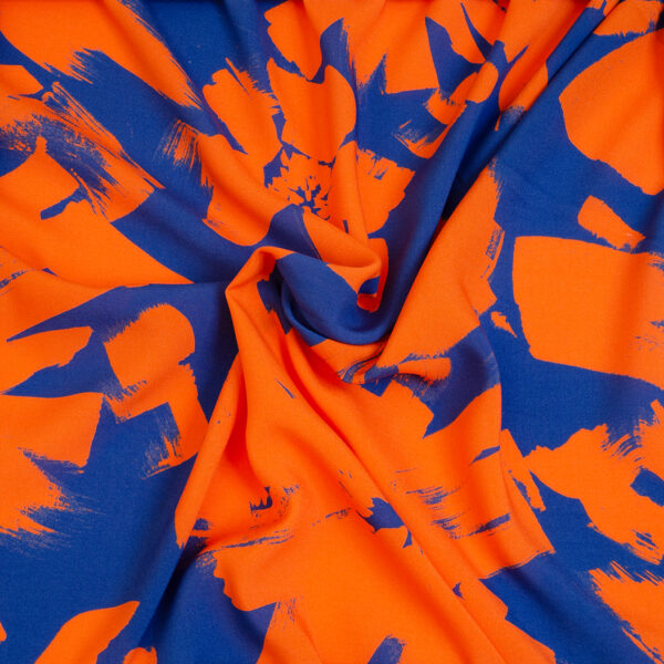 Holly Viscose "Vermiljoen/Kobalt" - Hilco