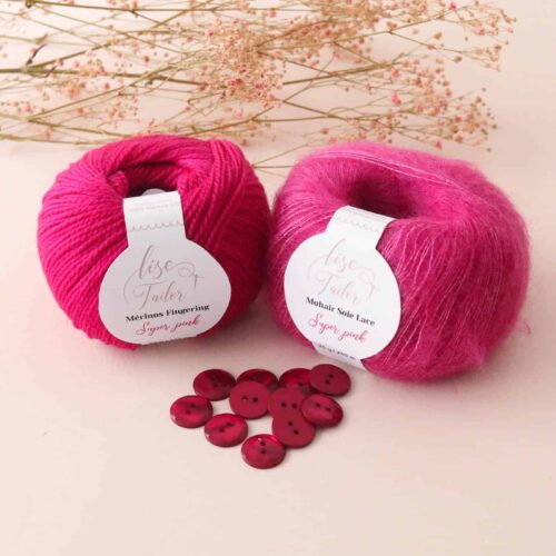 MERINOWOL_SUPER_PINK Lise Tailor - Merinowol - Knit - Super Pink