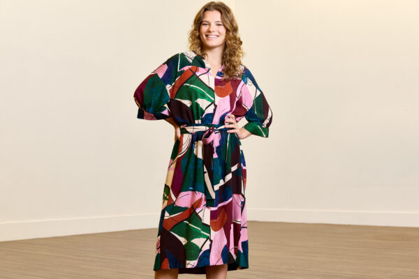 Abstract and colourful print viscose Abstract and colourful print viscose