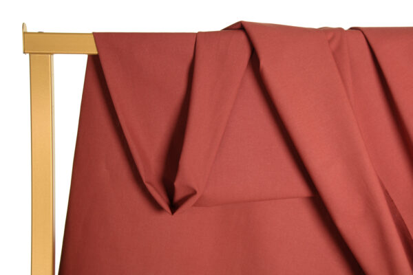 Marsala organic cotton poplin Marsala organic cotton poplin
